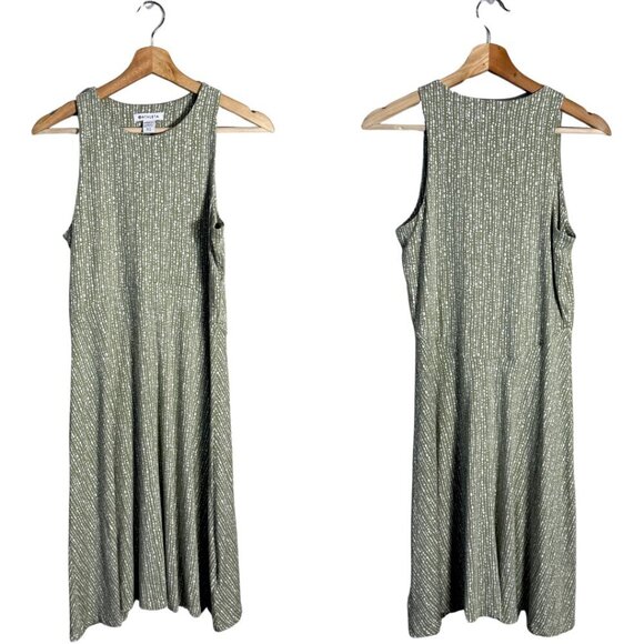 Athleta Santorini Thera Printed Dress Women's ST Small Tall Green UPF 50 Active - Picture 2 of 14